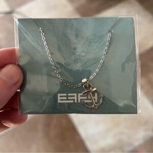 NIB Effy silverplate Anchor Necklace